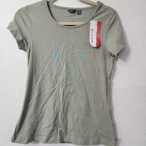 Merrell T-Shirt Green "Forever Wild" womens size small NWT